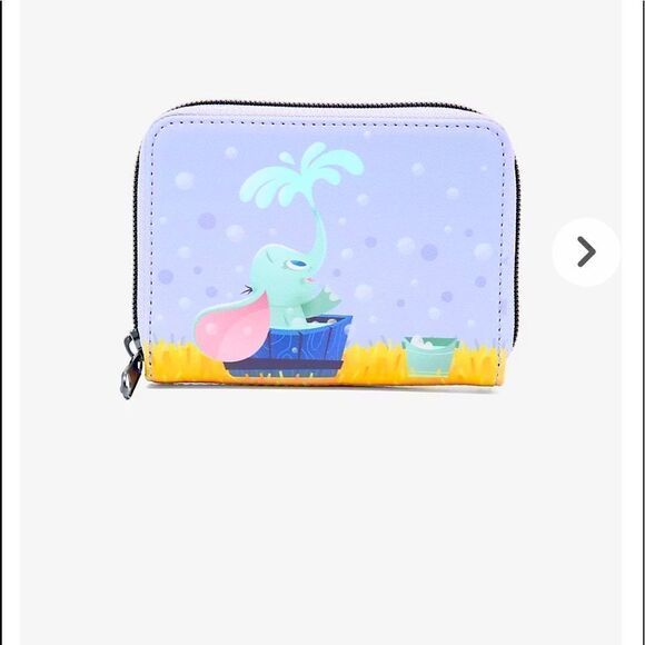 Loungefly Disney Dumbo Bath Time Mini Zip Wallet NWT - Picture 1 of 5